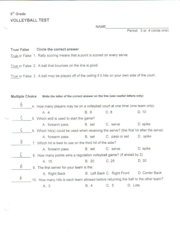 Physical Education 4 Word Search Basketball Answer Key + My PDF